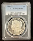 1883 O MS63DMPL Morgan 90% US Mint Silver $1 Dollar Coin UNC PCGS Slab