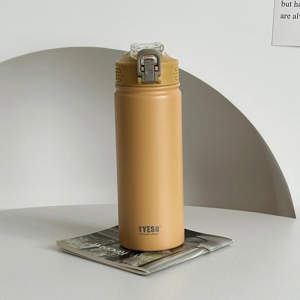 750ML Stainless Steel Thermos Water Bottle With Straw Insula