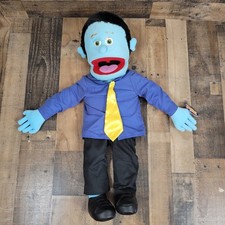 Silly Hand Puppet Toy Full Body Blue "George" Ventriloquist Rare 31" NWT 2007