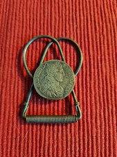 SUPERBE PINCE A BILLET ARGENT AVEC ECU LOUIS 14 1664