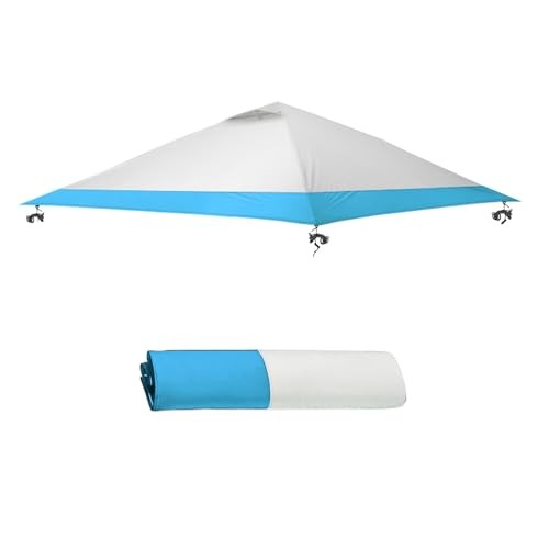 Replacement Top 13x13 Cover Only Silver Coated White+blue