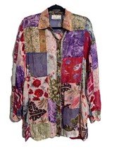 Sacred Threads Medium Tunic Shirt Womens Patc...