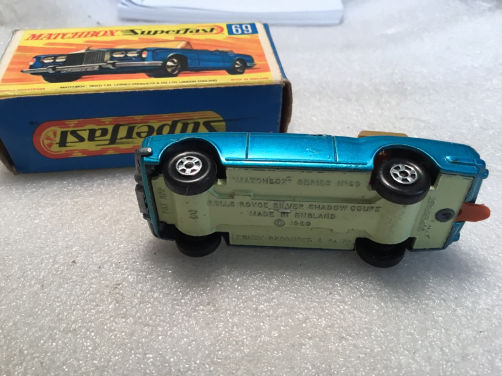 Matchbox 24 Rolls Royce Silver Shadow Vintage Original F Box Un-Used