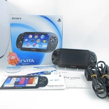 【Excellent】Sony PS Vita PCH-1000 Crystal Black Wi-Fi Model Console #RET0911/07