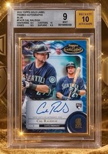 2022 Topps Gold Label Cal Raleigh Rookie Card, #FACR-CR /50 BGS 9 grade