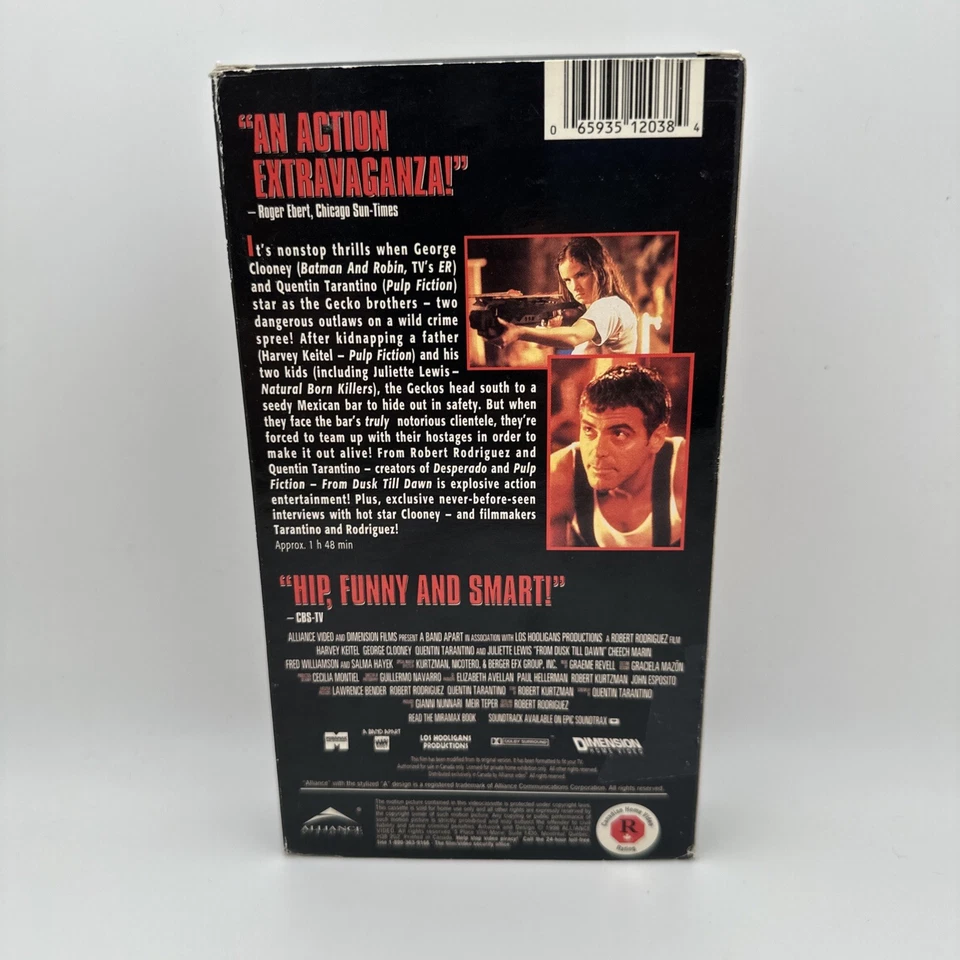 From Dusk Till Dawn (1996) VHS Cult Quentin Tarantino George Clooney Vampire OOP - Image 3 of 4