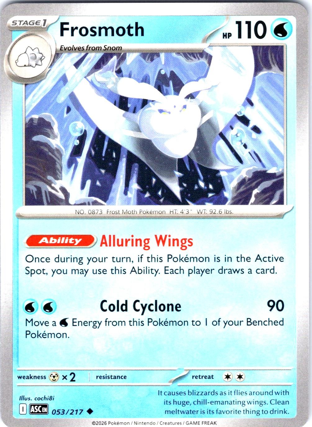 FROSMOTH 053/217 UNCOMMON ME: ASCENDED HEROES POKEMON NM/M