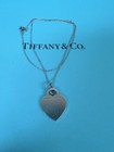🔴Authentic TIFFANY & CO Sterling Silver Initial “G” Heart Pendent Necklace🔴 — photo 3