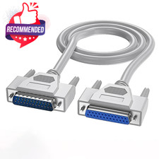 DB25 25 Pin Serial Male Female RS232 Cable 1.5m