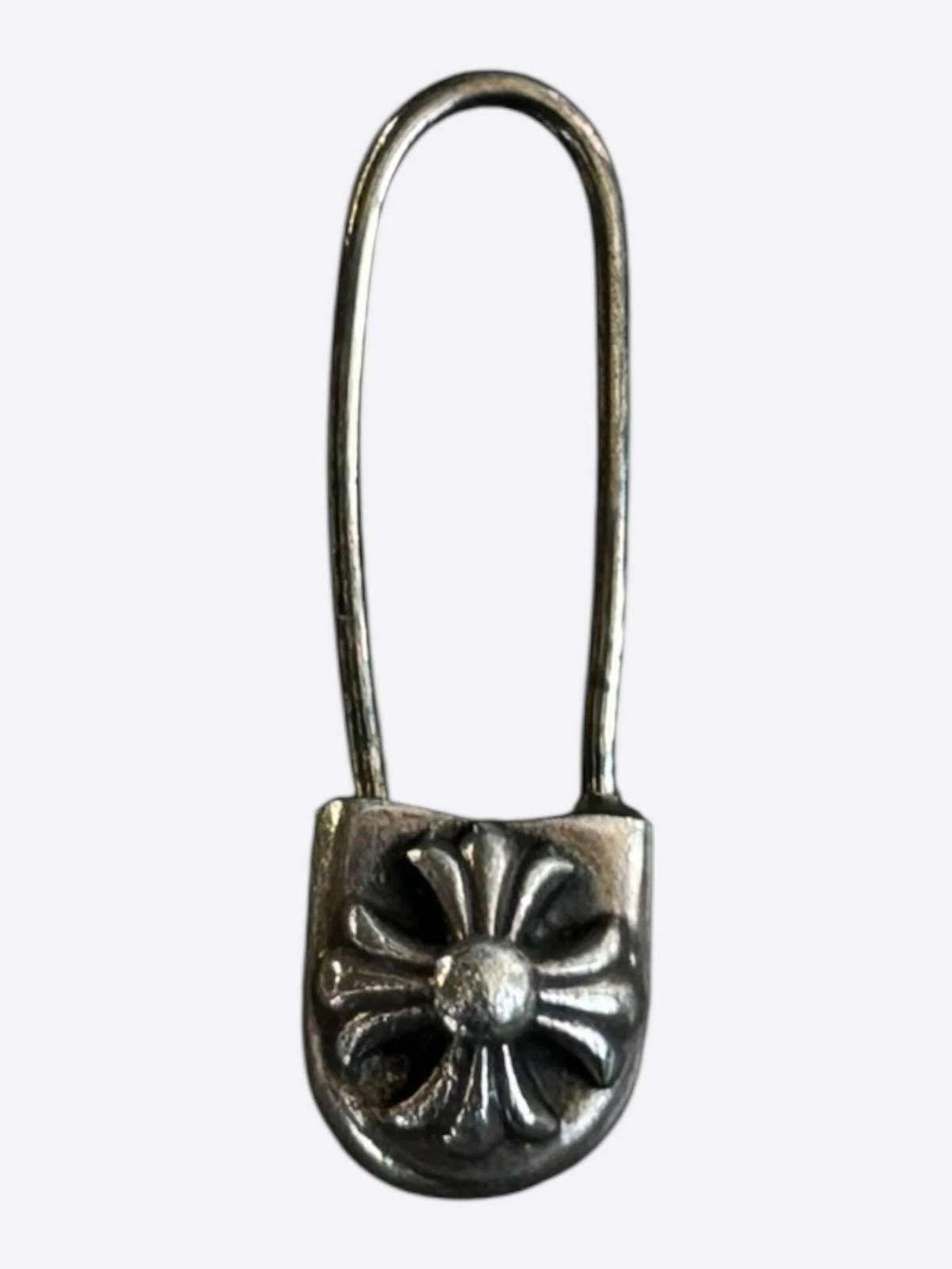 Chrome Hearts Silver Safety Pin