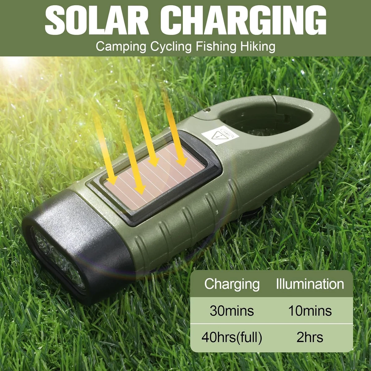 Radio De Emergencia Solar Con Manivela Para Acampar Al Aire Libre USB