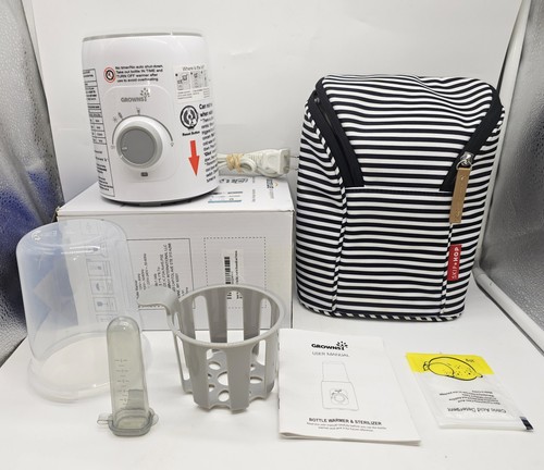 GROWSY 5-in-1 Baby Bottle Warmer & Sterilizer with Bonus Skip Hop Bag