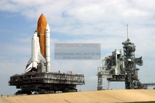 SPACE SHUTTLE DISCOVERY ROLLOUT LAUNCH PAD 39B 2007 4X6 PHOTO