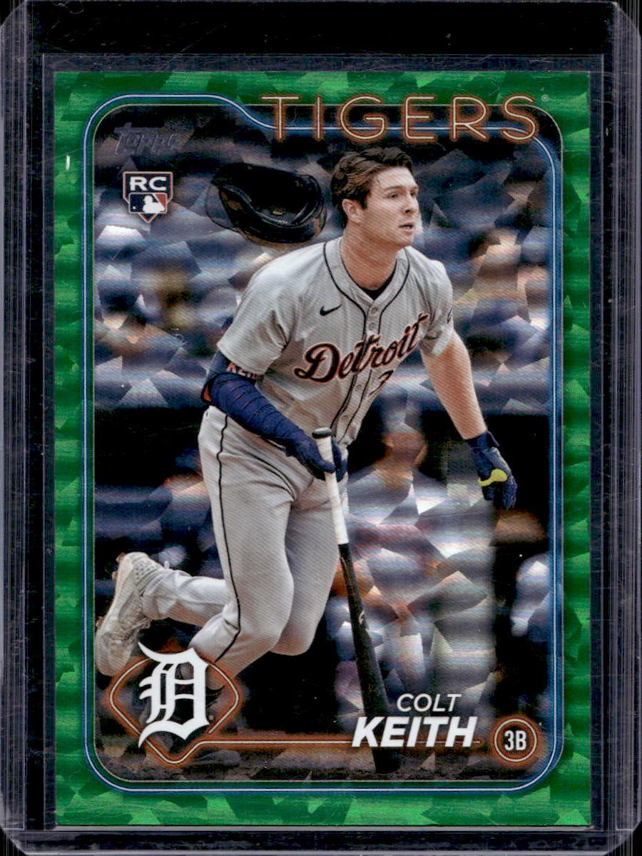 Colt Keith 2024 Topps Update #US73 Green Crackle Holofoil Rookie /499