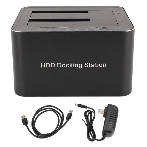 USB 3.0 To I II III Dual Bay Hard Drive Docking Station With Hard Drive Dupl Hot - Afbeelding 20 van 22