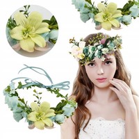 Blumenkranz Haarreif Boho Braut Hochzeit Haaraccessoire