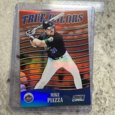 2000 Topps Stadium Club Chrome True Colors Refractor Mike Piazza TC7 HOF NY Mets