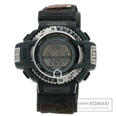 Casio Pro Trek PRT-40HWJ Solar Digital Watch Resin Nylon From Japan