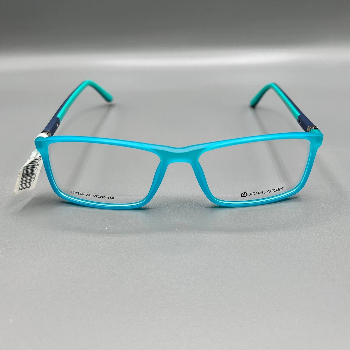 John Jacobs JJ 2238 C4 Glasses Frame 55-16-140 Blue Turquoise Navy