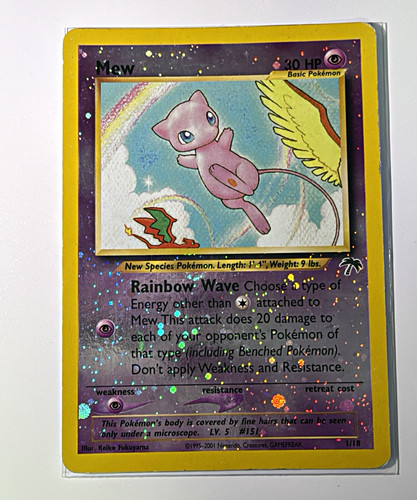 Mew Southern Islands Promo Holo English 1/18 2001 Pokemon TCG