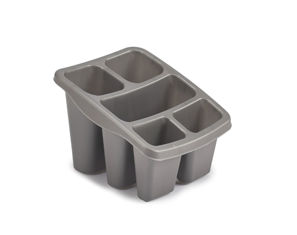 Plastic Tidy Caddy Table Kitchen Cutlery Storage Organizer Rack Holder Drainer