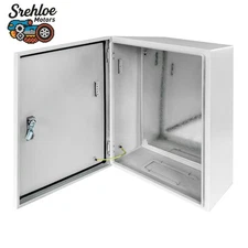 Steel IP65 Electrical Enclosure Box Wall Mount Junction Outdoor 24x16x12"