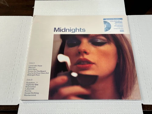 Taylor Swift - Midnights- LP 2022 Moonstone Blue Vinyl Sealed