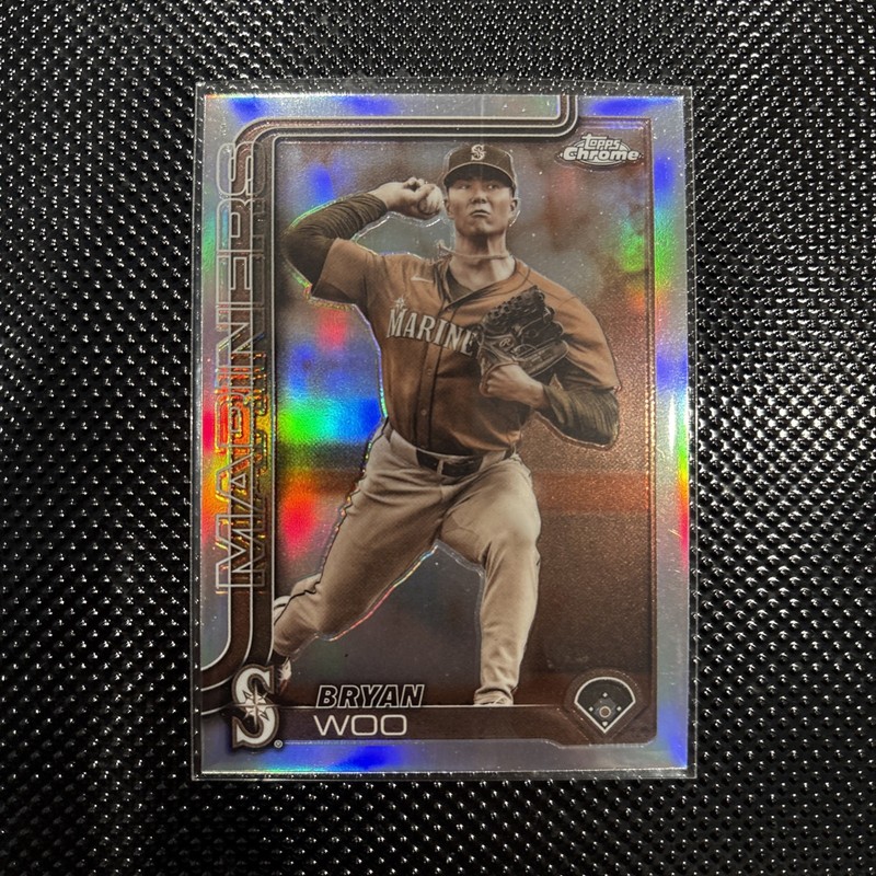 2025 Topps Chrome Update Series - Bryan Woo #USC16 Sepia Refractor - Mariners