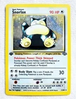 1999 Pokemon TCG 1ST EDITION SNORLAX #11 11/64 JUNGLE Holo Rare WOTC VTG