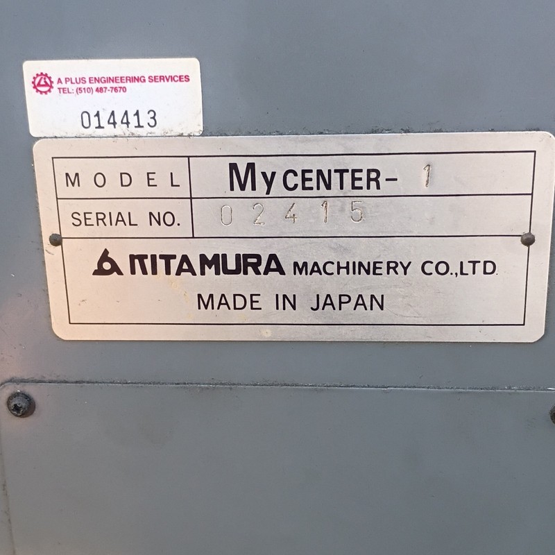 Kitamura Mycenter-1 CNC Machining Center Milling Drilling CAT 40 240V 1991