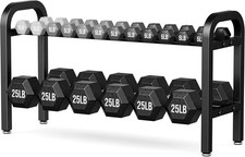 2 Tier Dumbbell Rack, Weight Rack for Home Gy...