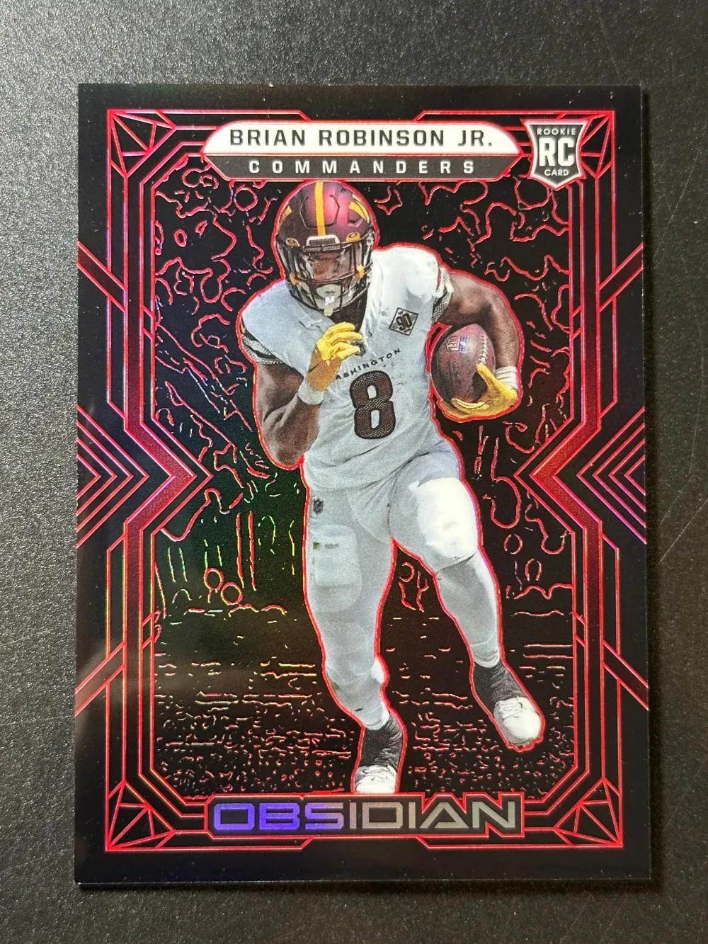 Brian Robinson Jr. Panini Obsidian #130 Electric Etch Red