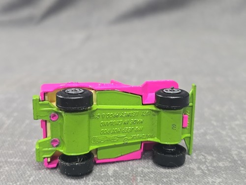 Vintage 1971 Matchbox Lesney Superfast No. 2 Jeep Hot Rod -Pink/Green - England - Picture 6 of 6