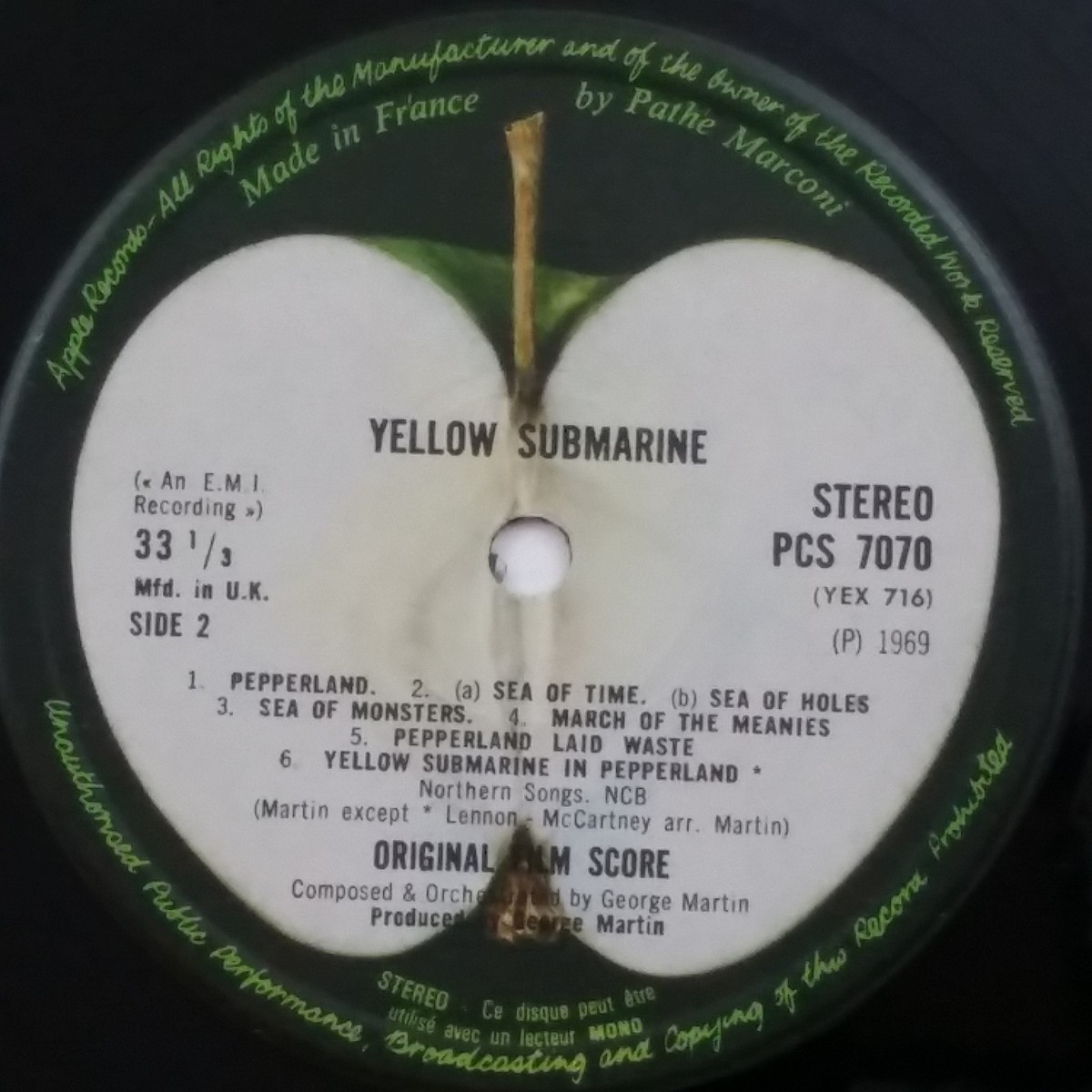 米LP Beatles Yellow Submarine PCS7070  /00260 The Beatles Collection » Yellow Submarine, Apple PCS 7070.