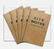 Field Notes Notebooks 5 Pack | Small Field Memo Book Notepad Refill Universal