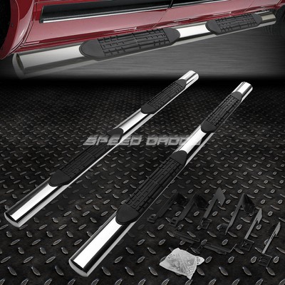 FOR 99-14 CHEVY SILVERADO CREW 4'' OVAL CHROME SIDE STEP NERF BAR RUNNING BOARD