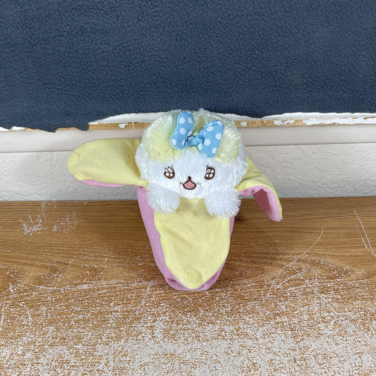 Bananya The Kitty Who Lives in a Banana Plush Animal Pink