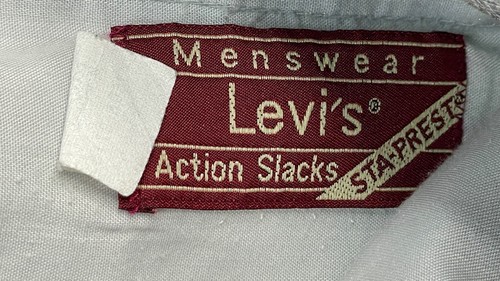 Levi's Action Ease Sta-Prest Vintage Men's Blue Dress Pants Size 36x26.5 - Picture 5 of 15