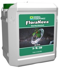 2.5 Gallon FloraNova Grow 2.5Gal General Hydroponics Gh Flora Nova Nutrient ;...