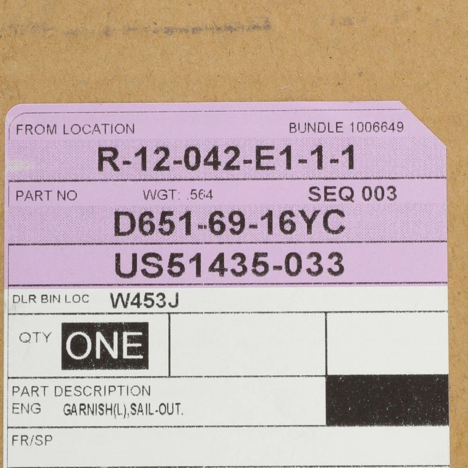 2011-2013 Mazda 2 Left Front Driver Exterior Mirror Mount Cover Bezel OEM NEW - Изображение 3 из 4