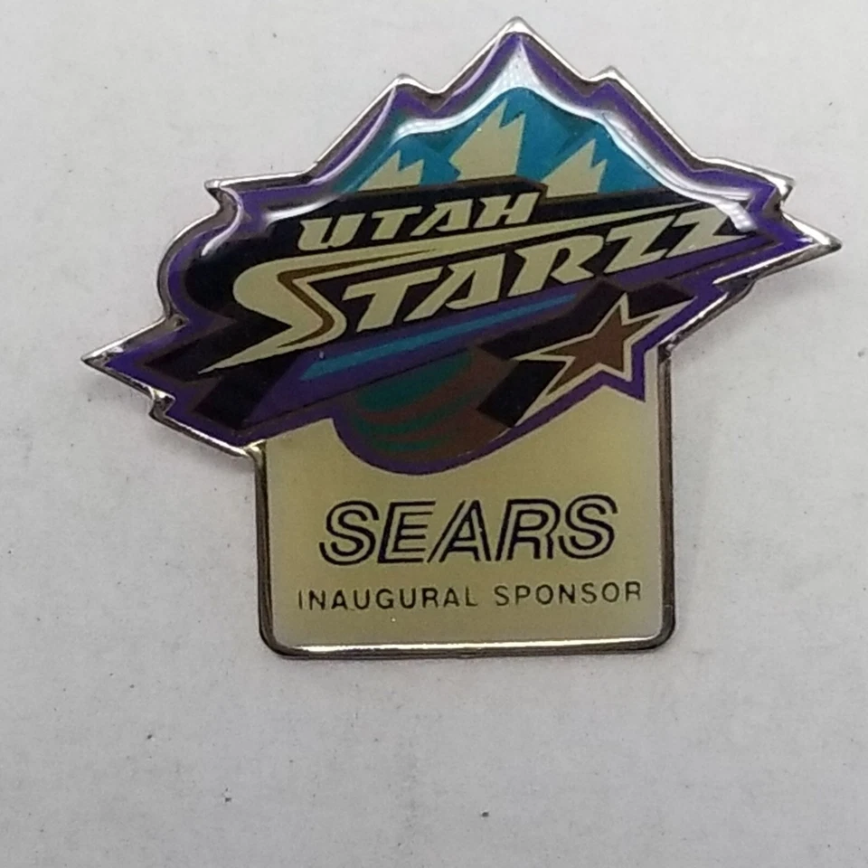 Vintage Utah Starzz Women's WNBA Enamel Lapel Pin Brooch, Sears Sponsor - Image 4 of 4