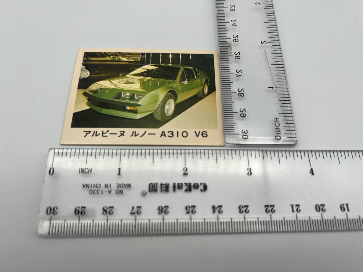 ALPINE RENAULT A310 V6 Super car card Japanese Vintage Rare