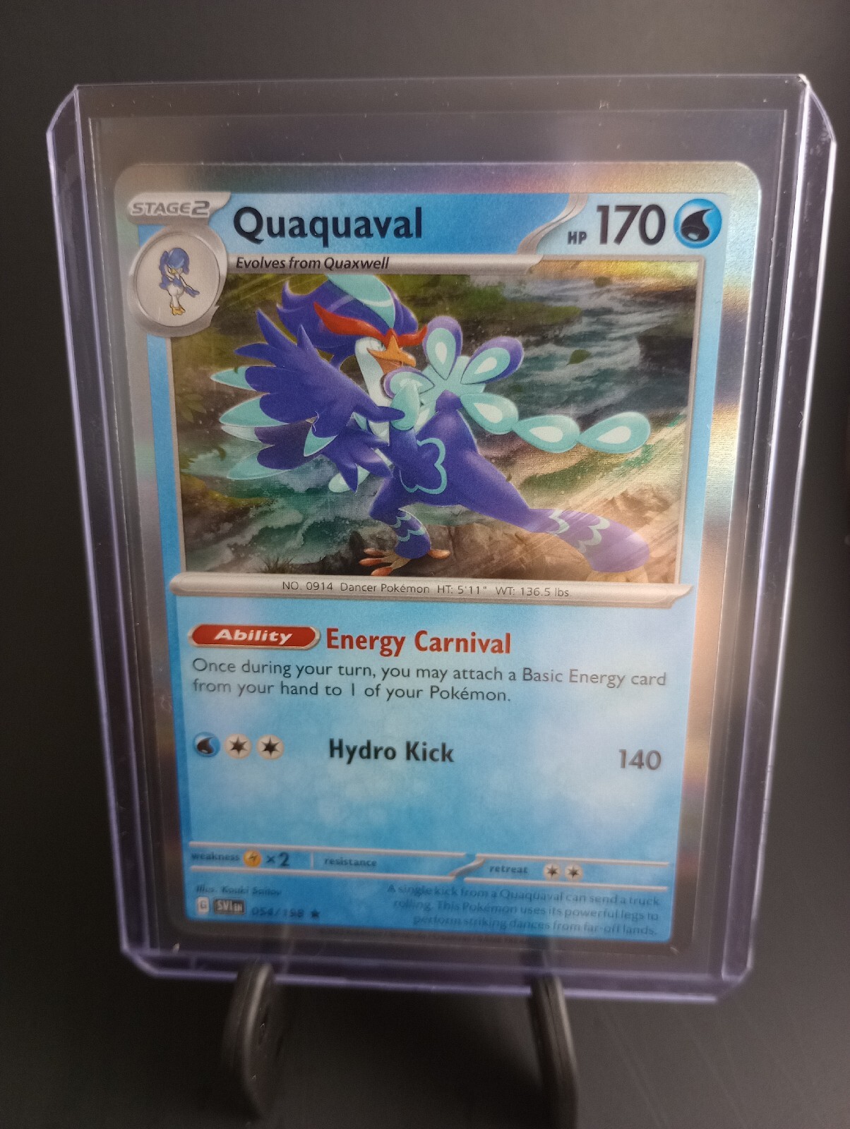 Quaquaval 2023 Scarlet & Violet 54/198 NM Holo Pokemon Card