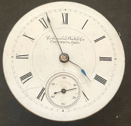 Antique 1886 Columbus Grade 3 Pocket Watch Movement Parts/Repair 18s 16j USA