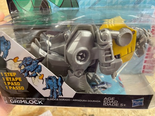 Transformers Robots in Disguise GRIMLOCK Complete One Step Rid 2015 Gold Armor - Picture 3 of 6