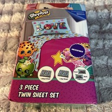 Shopkins 3 Piece Twin Sheet Set