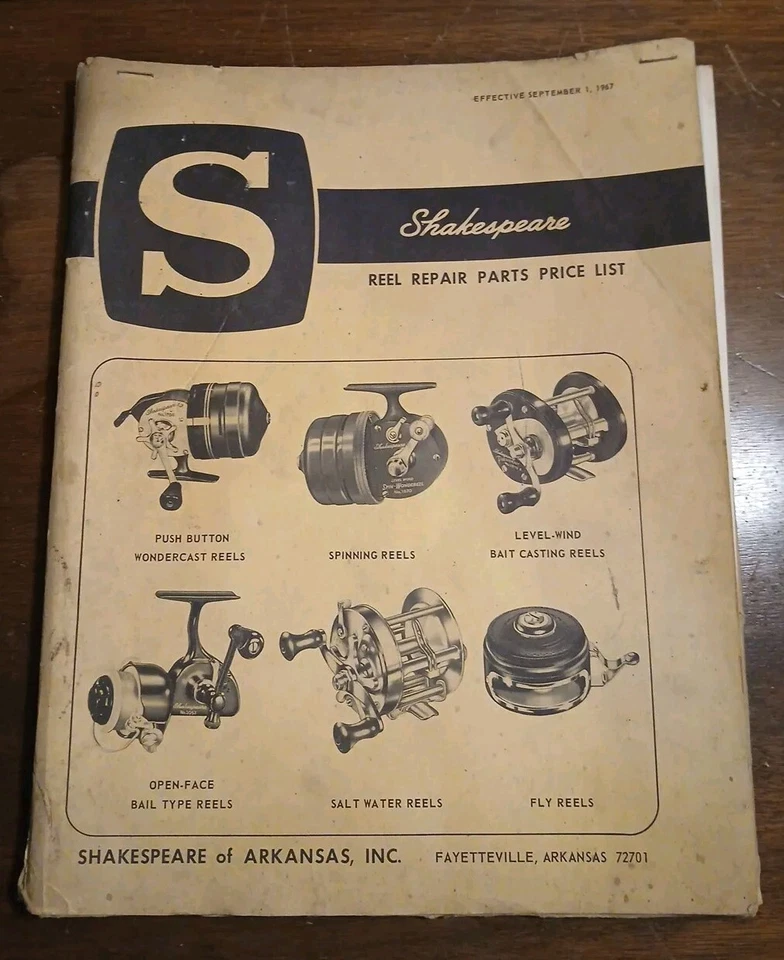 Shakespeare Reel Repair Parts Price List Sept 1967-Seven Booklets  - Image 2 of 4