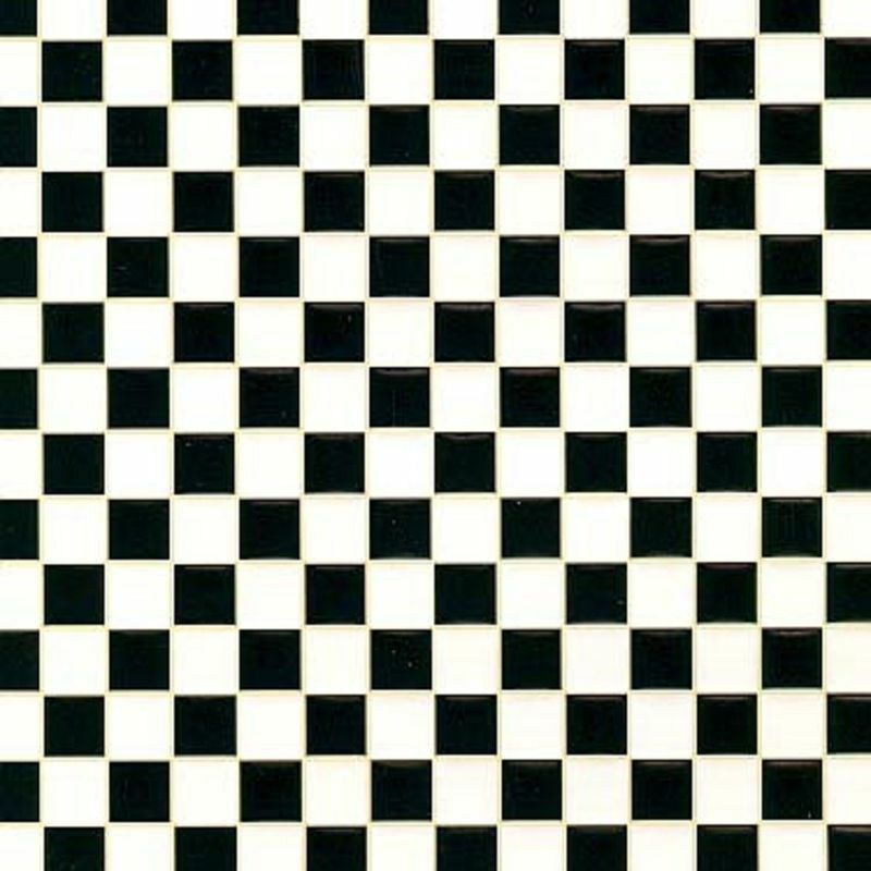 black and white dollhouse