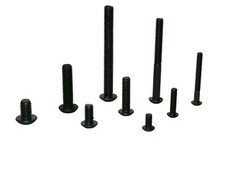 M3 M4 M5 Linsenkopfschrauben-Stahl-schwarz-hochfest 10.9-ISO 7380-ab 2 Stk