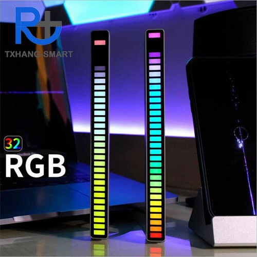 32 LED RGB Car Atmosphere Light Bar Music Sound Control Rhythm Lamp A2TS - Picture 2 of 9